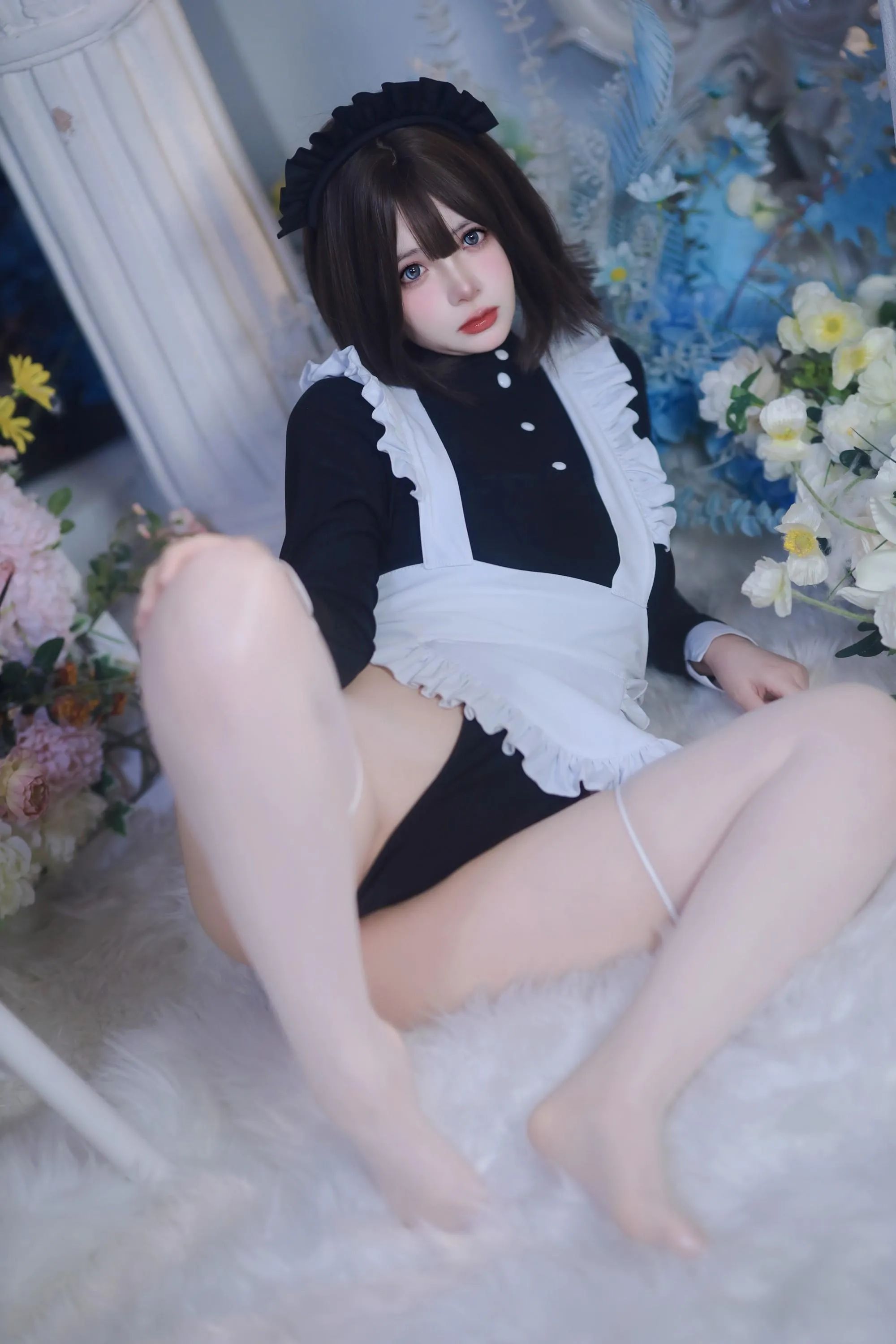 疯猫ss – NO.137 少女衣橱 连体女仆装 [58P]插图7